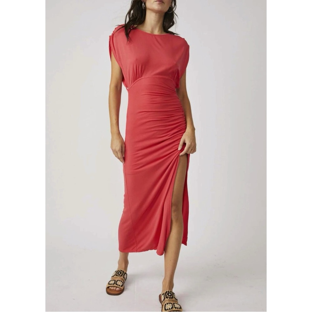 Free People Lakeside Solid Midi Dress